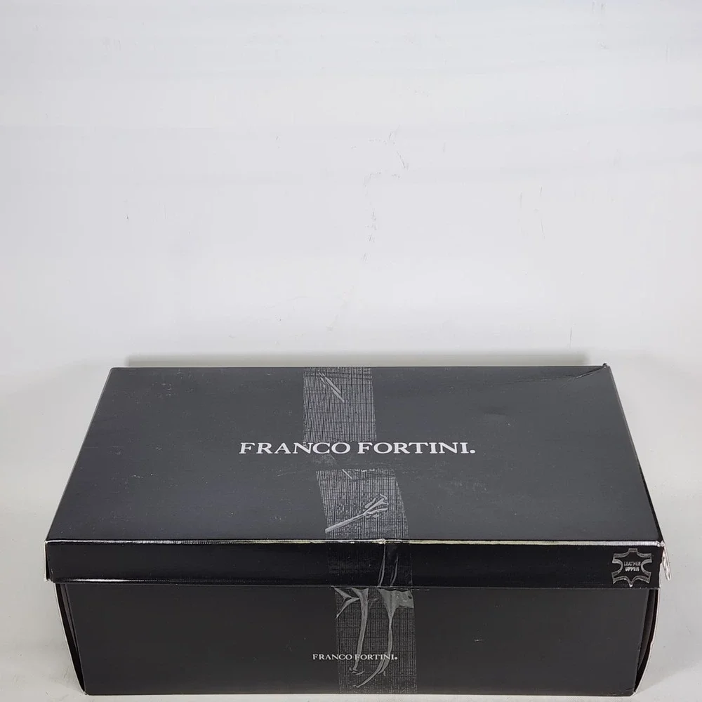 Franco Fortini Jefferey Dress Shoes Mens Size 12 Cognac Leather Oxford Derby